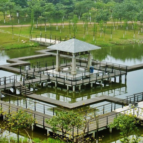 廣州南沙大角山景觀浮橋