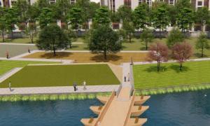 花園式小區景觀浮橋